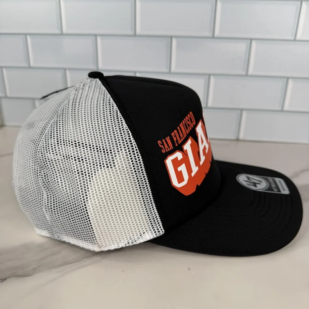 San Francisco Giants Hat Cap Snap Back Mens One Size Black White‎ 47 Baseball